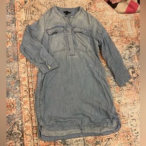 J crew chambray denim dress
